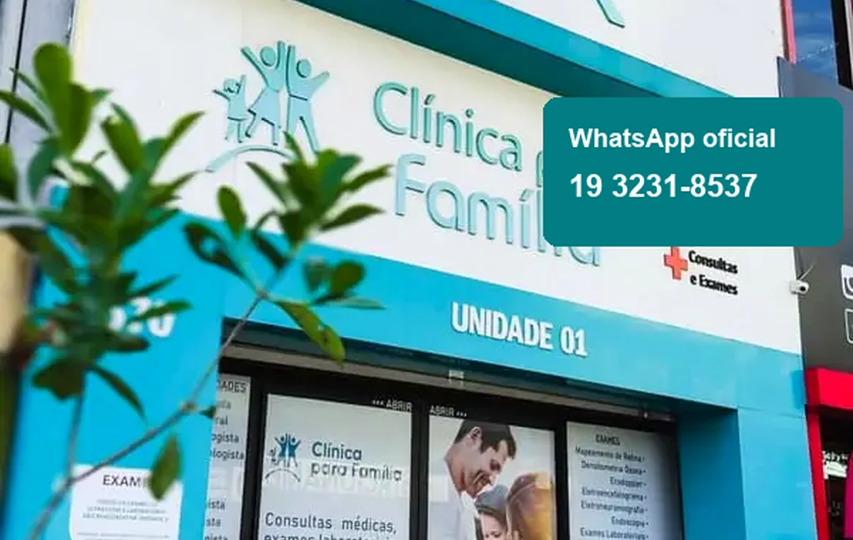Fachada da Clínica Para Família no Centro de Campinas
